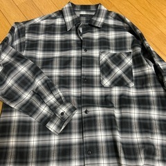 RAGEBLUE チェック柄シャツ Mサイズ ブラック/ホワイト
