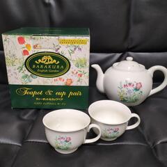 「バラクラ　イングリッシュ　ガーデン」　ポット　カップ　セット　