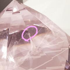 ガラスのダイヤモンド♡ピンク♡ペーパーウエイトの画像