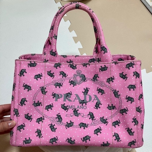 【交渉可】PRADA カナパ ピンク エレファント