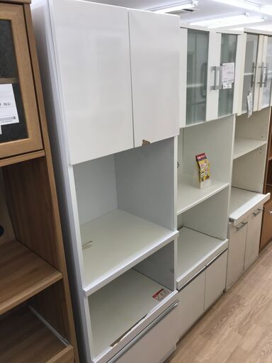 ★ジモティ割あり★  本棚 白 H180×W60×D45 クリーニング済み KJ8604
