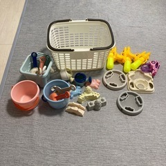 砂遊び、水鉄砲セット