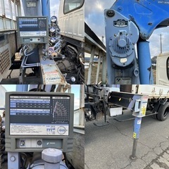 いすゞ エルフ 3段ブーム クレーン車 5速ミッション 13万キロー台 事故なしの画像