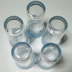 コップ ５個 チューリップ柄 未使用 ビールコップの画像