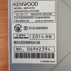 KENWOOD MDV-X701 ナビゲーションシステム 本体の画像
