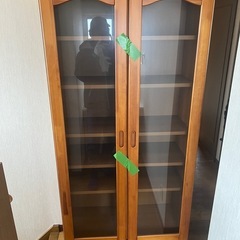 食器棚　キャビネット　飾り棚　ガラス扉　観音開き　チェスト