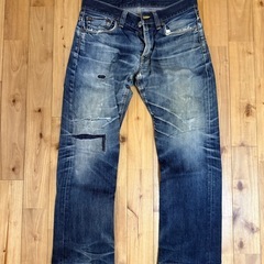 EDWINエドウィン502 W32 L32 鬼ヒゲ 蜂の巣 赤タブ 赤耳の画像