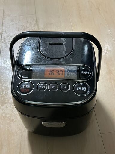 アイリスオーヤマ 炊飯器 マイコン式 3合 極厚銅釜 銘柄炊き分け機能付き ブラック