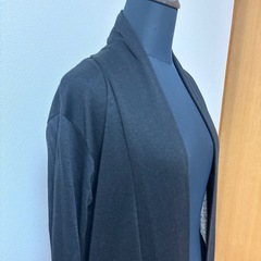 ルーミーズ　ブラック ロングカーディガン 長袖の画像