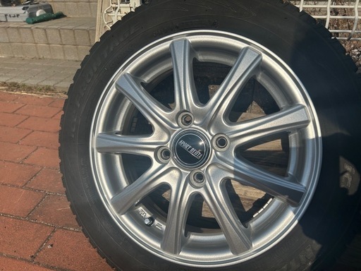 お取引中8分山 2021年製造155/65R14スタッドレス ＋ 超美品アルミ