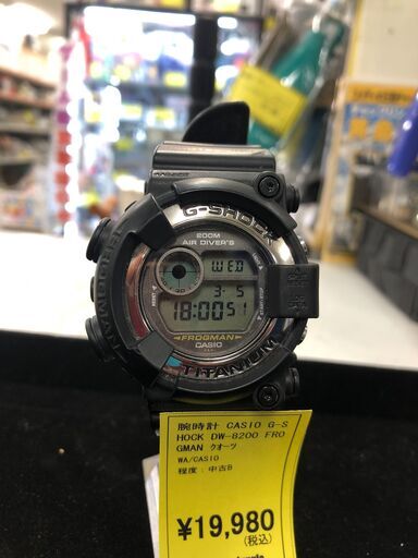 【ジャングルジャングルサカイ石津店】CASIO カシオ 腕時計 G-SHOCK FROGMAN フロッグマン 30周年記念 DW-8200 復刻モデル 堺市 石津