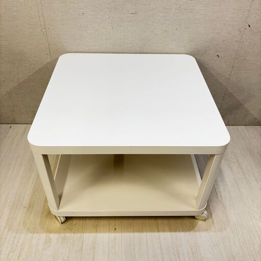 22454  キャスター付 サイドテーブル ローテーブル IKEA   ◆大阪市内・東大阪市他 6,000円以上ご購入で無料配達いたします！◆ ※高槻・枚方方面◆西宮・尼崎方面◆生駒方面　それぞれ条件付き無料配送あり！