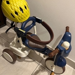 iimo ネイビー 三輪車　ヘルメット　セット