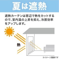 ニトリ カーテン(レース込)2組セットの画像