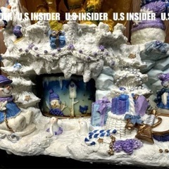 LAより入荷!!　高級感抜群■スノードーム×オルゴール■陶器製 大きめ25cm■贈り物にも最高＾＾　即日発送!!の画像