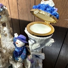 LAより入荷!!　高級感抜群■スノードーム×オルゴール■陶器製 大きめ25cm■贈り物にも最高＾＾　即日発送!!の画像