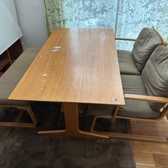 無印良品　リビングでもダイニングでも使えるローテブル　無印良品　