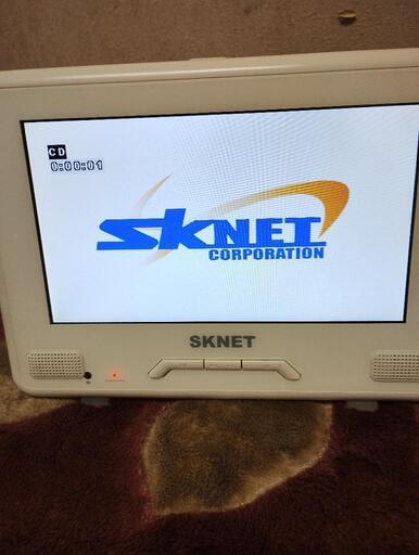 完売です。SKNET ポータブル防水DVDプレーヤー