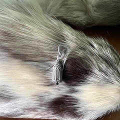 【GO-597】 フォックス ショール ファー マフラー 顔 手足の画像