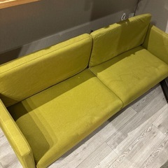 2人がけソファ グリーン 家具 インテリア