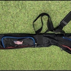US Golf キャディバッグ 黒/赤/青の画像