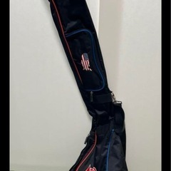 US Golf キャディバッグ 黒/赤/青