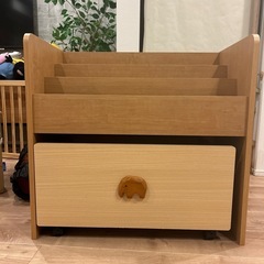 白井産業　ピノコロ本棚&キャスター付おもちゃ箱