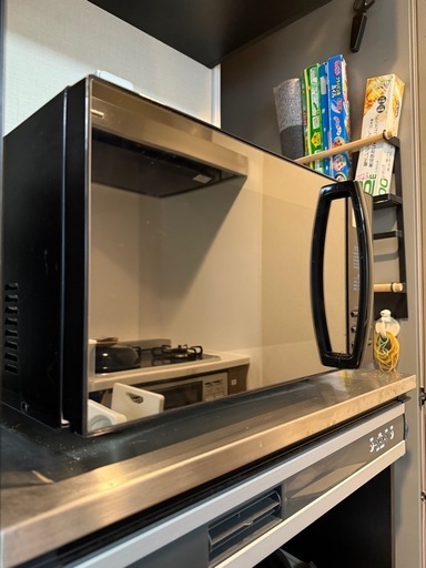 【引き渡し予定者決定しております】ミラーガラスフラット電子レンジ