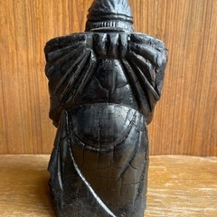 GO-625】七福神 恵比寿 大黒天 木像 炭化 奇跡の燃え残り