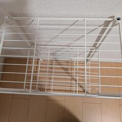【〆】スチールラック 白の画像