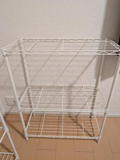 【〆】スチールラック 白