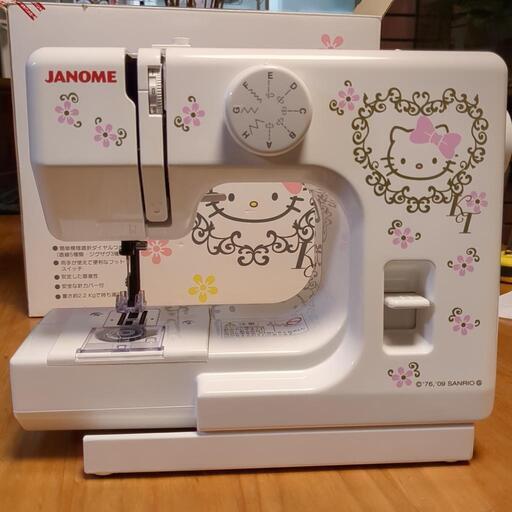 ほぼ新品　キティちゃんのジャノメミシン