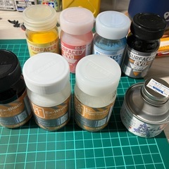 ［未使用品］エアブラシハンドピース+塗料+おまけの画像