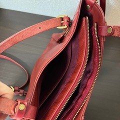 赤のトートバッグ　ショルダーバックの画像