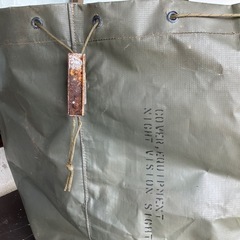 米軍　防水円筒形収納袋(引き紐付き)の画像