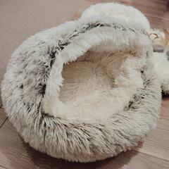 SALE★滑り止め付き！もふもふ猫ちゃんベッド☆の画像