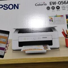 【取引予定有】EPSONプリンター2024年製ほぼ未使用　複合機EW-056A　純正インク未開封つきの画像