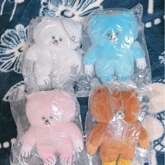 【値下げ！】顔がギュッとしたくまのぬいぐるみ