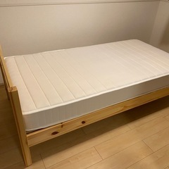 【受渡予定者決定】無印良品★シングルベッド/マットレス付 