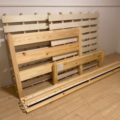 【終了】無印良品★シングルベッド/マットレス付 の画像