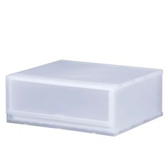 【新品(未使用)】収納ケース プラスト 半透明タイプ 1段 幅51×高さ20.5cm FR5101 （ 収納ボックス 収納チェスト 引き出し プラスチック おもちゃ箱 クローゼット 収納 日本製 積み重ね 衣装ケース 収納BOX 衣類収納 シャツ 洋服 小物入れ タオル ）の画像