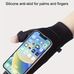 【新品】スノーボード  スキー インナーグローブ 指先フリップタッチスクリーン Lサイズの画像