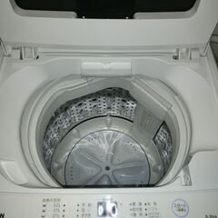 洗濯機　洗濯量6kg　使用１年未満　非常に良い状態　取説ありの画像