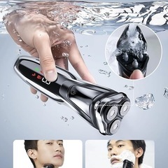 ✨新品✨【360°回転式】深剃り刃 高速強力モーター 大画面 低騒音 防水 お風呂剃の画像
