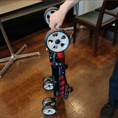 ペットカート ４輪 折りたたみ 軽量 スリム 小さめ コンパクト（新品未使用）の画像