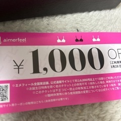エメフィール　1000円OFFチケット　条件つき