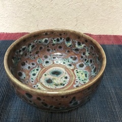 北海道　岩見沢　こぶ志焼き　山岡三秋 中鉢 キャビネット保管品