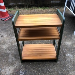 小型ラック 3段 木製小型収納棚  58cm×28cm×高さ63cm