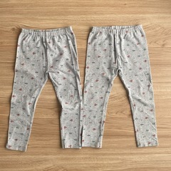 Lativ ユニクロ　長袖Tシャツ、レギンスパンツ 100cm セット売りの画像