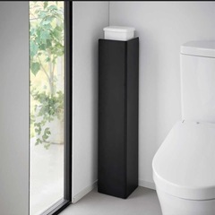 【新品未開封】 トイレ収納 山崎実業 tower タワー キャスター付きスリムトイレラック 1490 ブラック